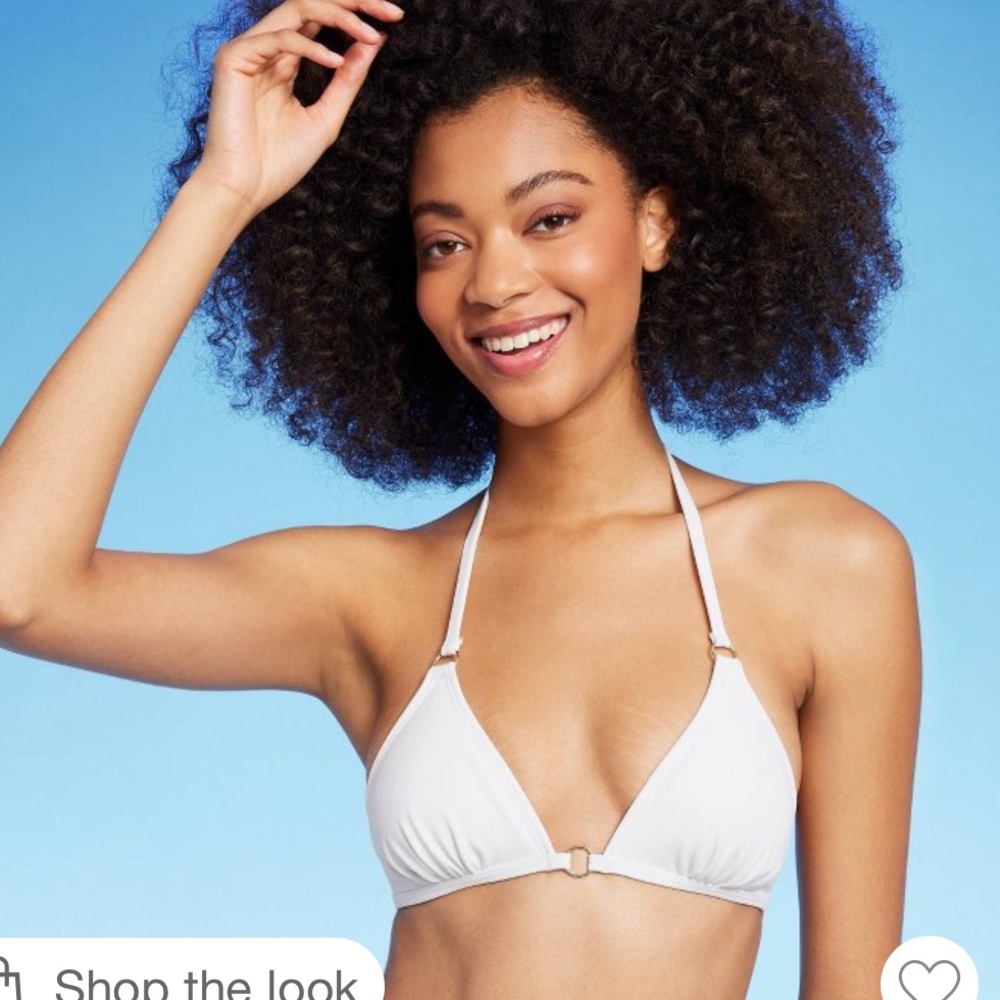 Shade & Shore Ring Front Triangle Bikini Top
